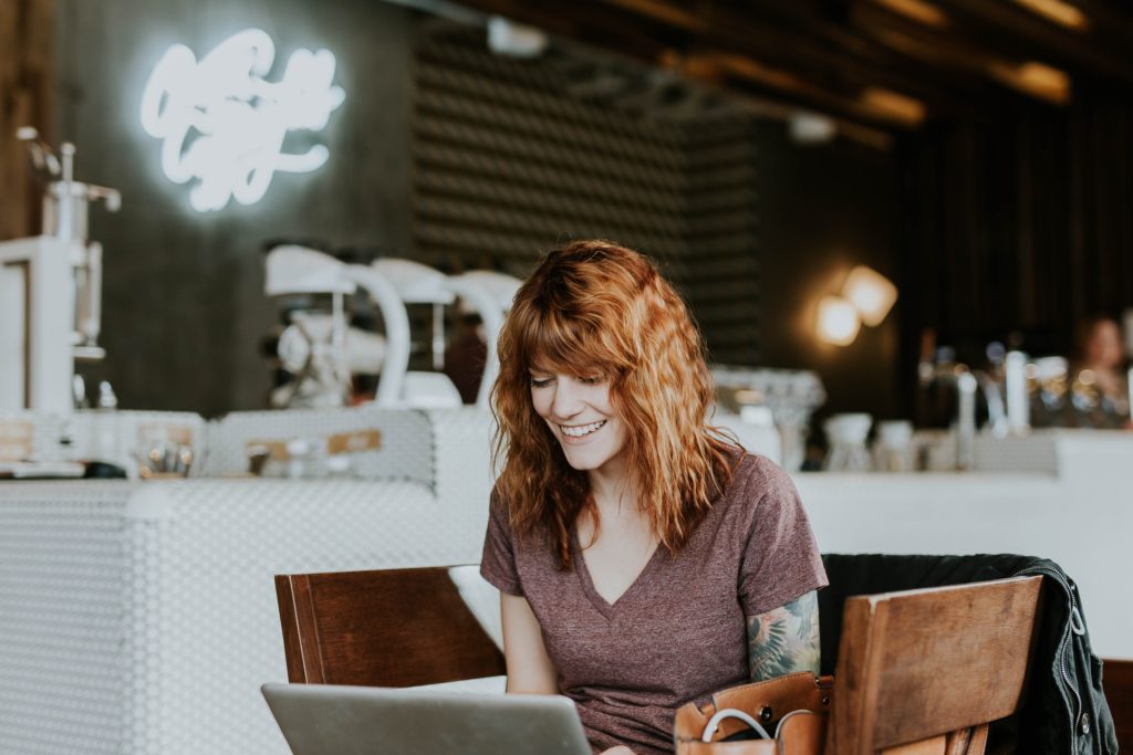 an employee engaging in hybrid work