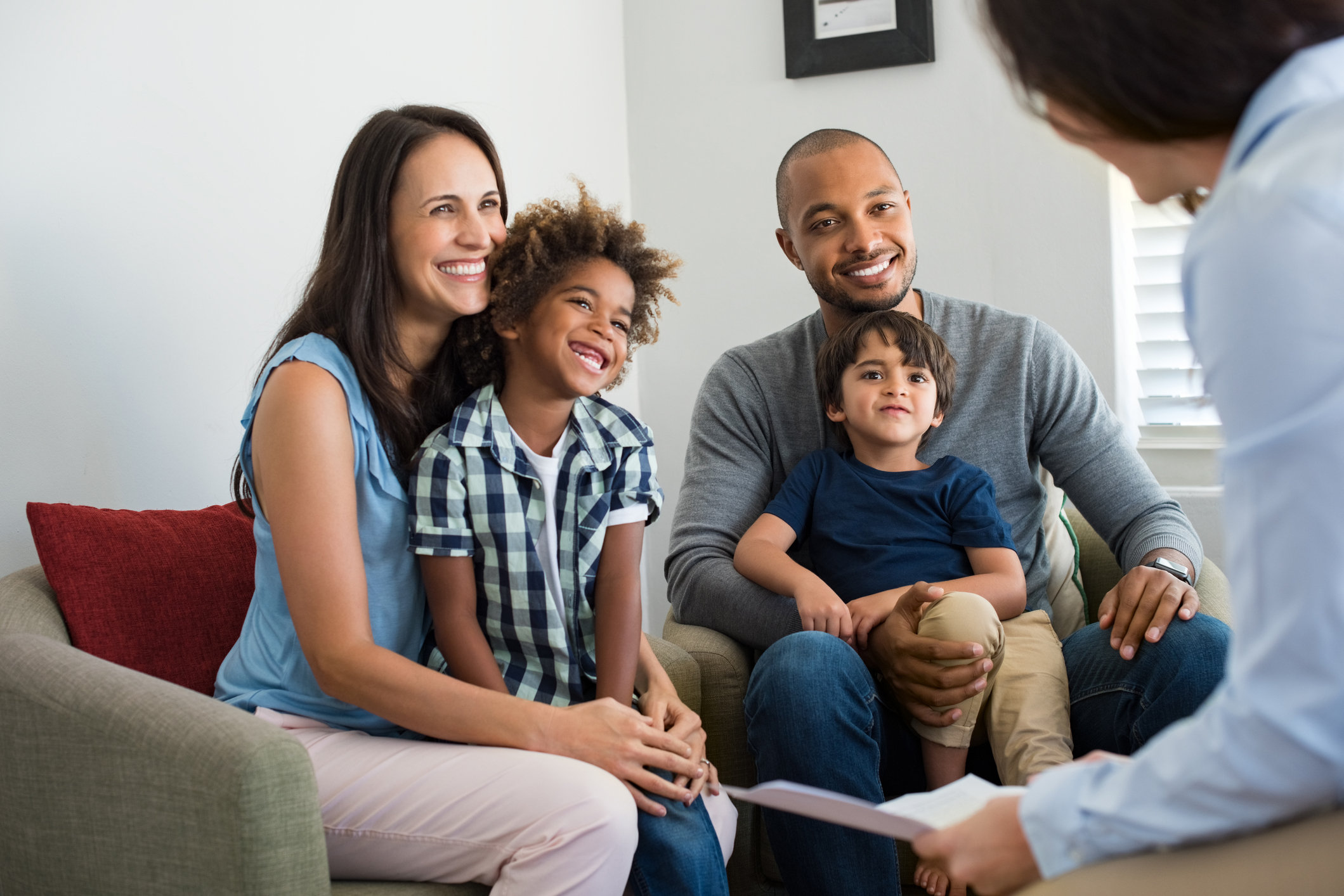 family discussing their estate plan