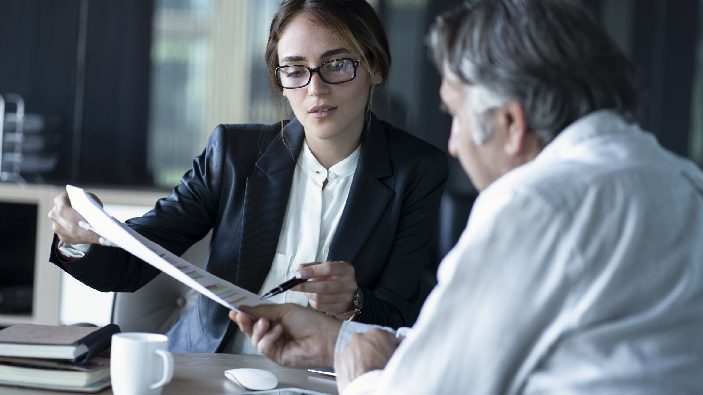 financial advisor discussing estate planning with a client